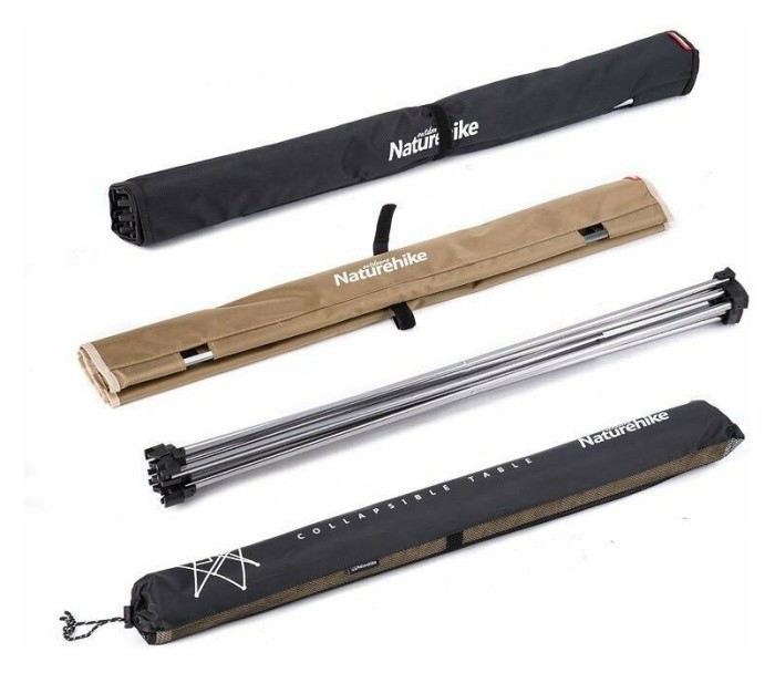 Стіл розкладний Naturehike NH20JJ020,1680D Oxford / алюміній, Розмір L, чорний