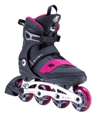 Роликові коньки для дорослих K2 ALEXIS 80 ALU W 35 (5.0US) 220мм Black/dark grey/pink (30E0270.1.1)