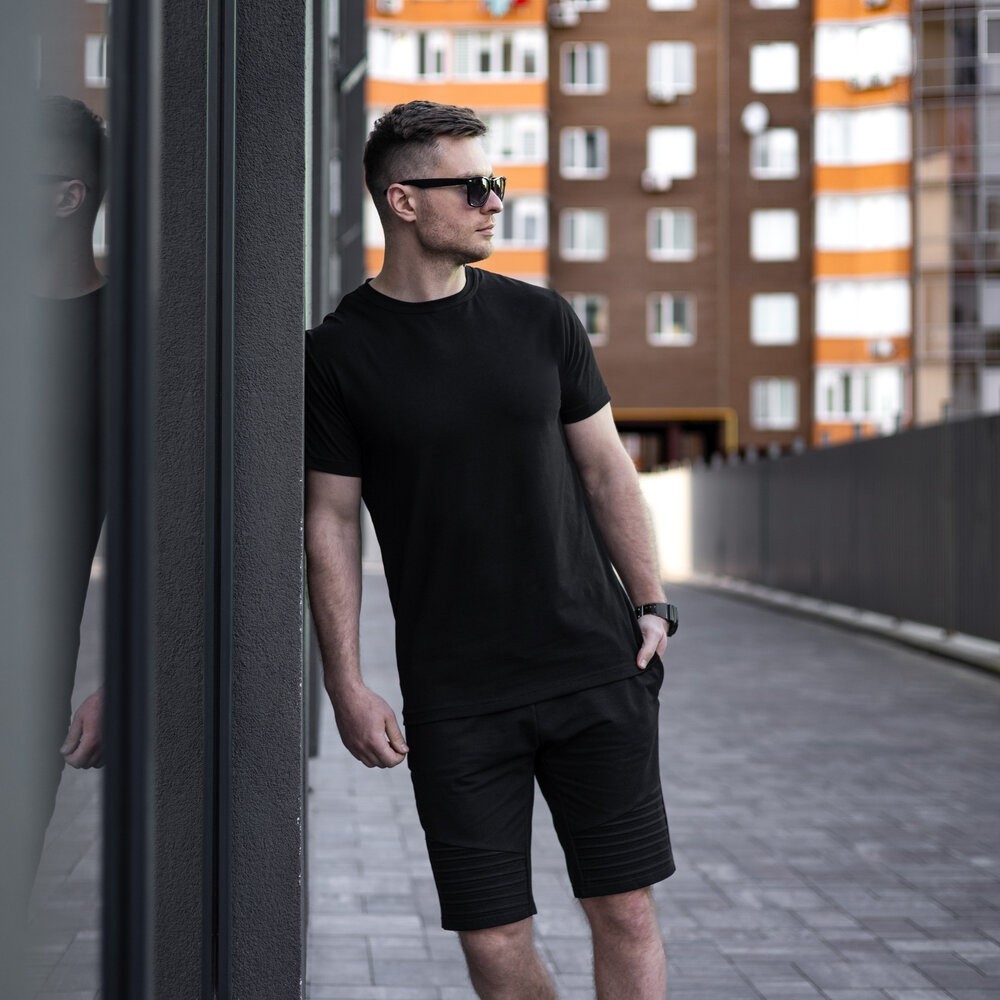 Чоловіча футболка бавовнян�� Pobedov Peremoga чорна