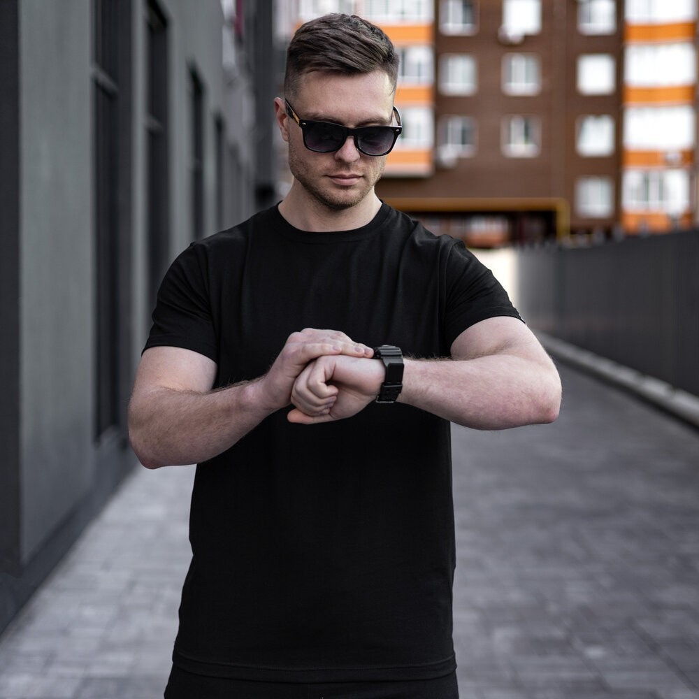 Чоловіча футболка бавовнян�� Pobedov Peremoga чорна