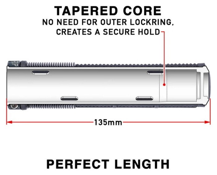Грипси DMR DeathGrip2 Thick Flangeless [Black]