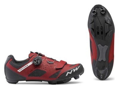 Туфлі велосипедні Northwave RAZER M 42 (9.5US) Dark red (80192025)