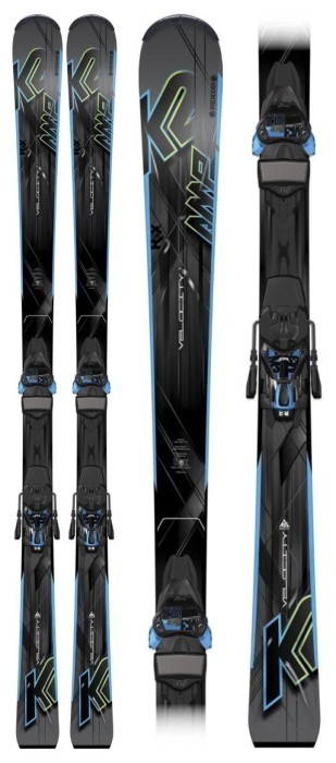 Лижі гірські комплект K2 AMP VELOCITY+M3 11 TC 165см Grey/black/blue (1050002.140.1+1051107.140.1)