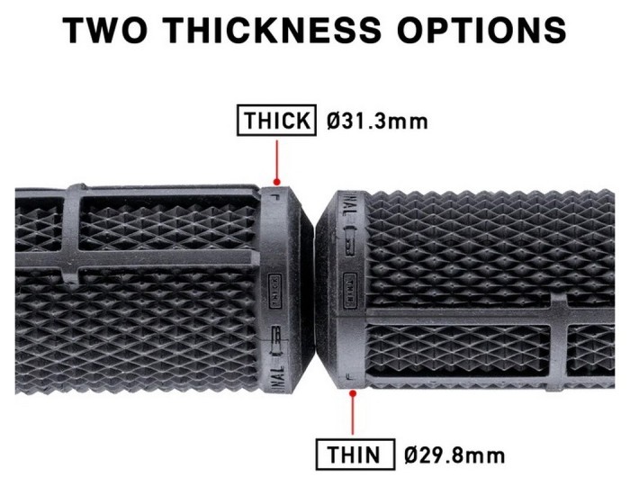 Грипси DMR DeathGrip2 Thin Flangeless [Black]