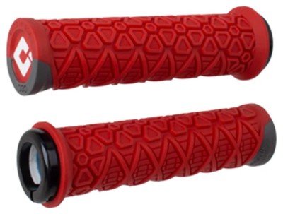 Гріпси ODI Vanquish, v2.1 Lock-On ,MTB , Closed End Red/Grph w/Blk