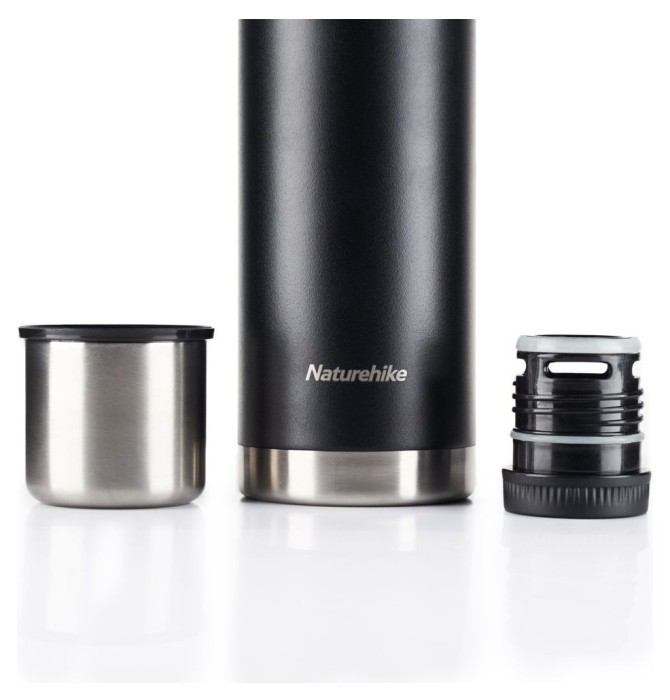Термос Naturehike Q-9H NH19SJ010, 304 сталь, 1.0 л, чорний