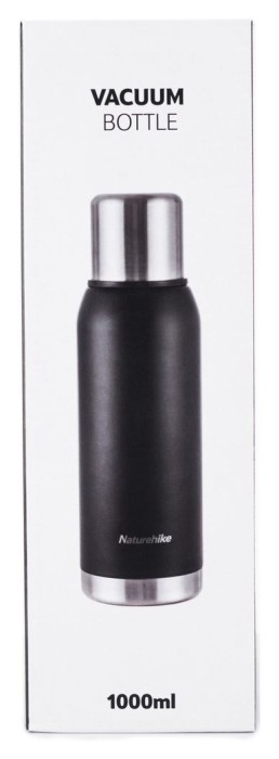 Термос Naturehike Q-9H NH19SJ010, 304 сталь, 1.0 л, чорний