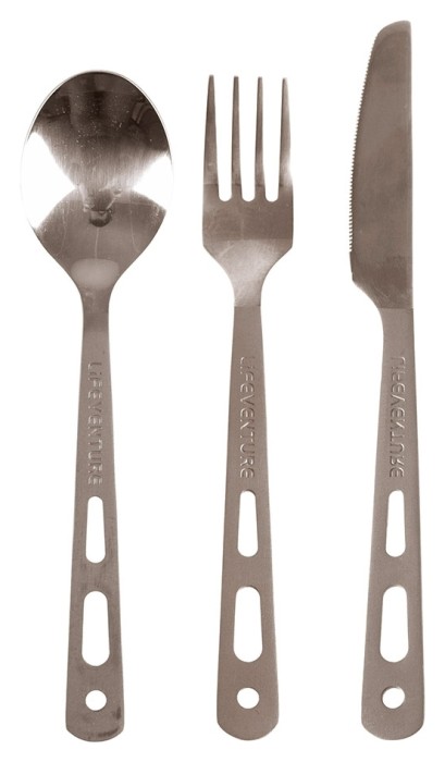 Вилка, ложка, ніж Lifeventure Titanium