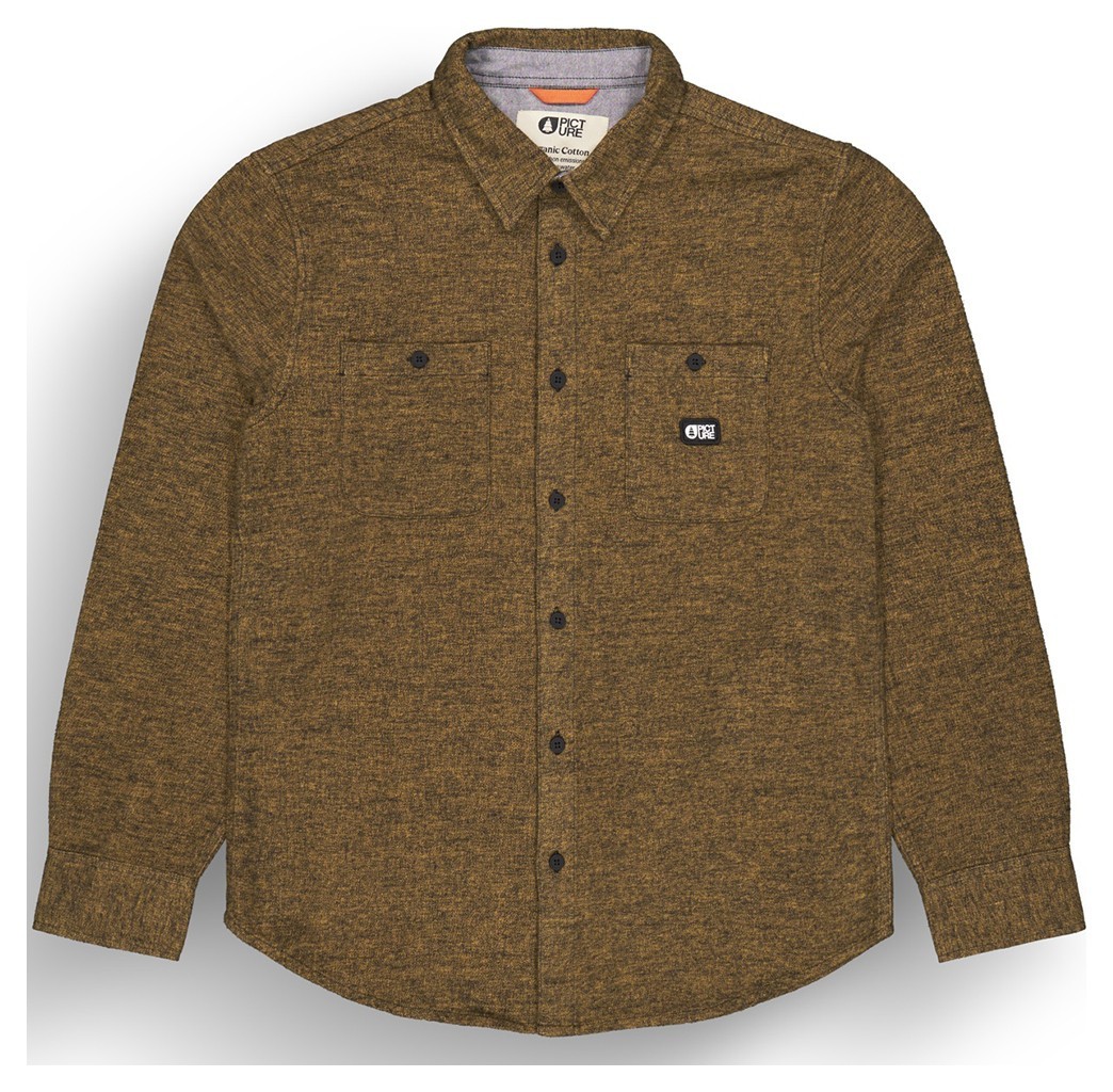 Picture Organic сорочка Lewell bronze brown L