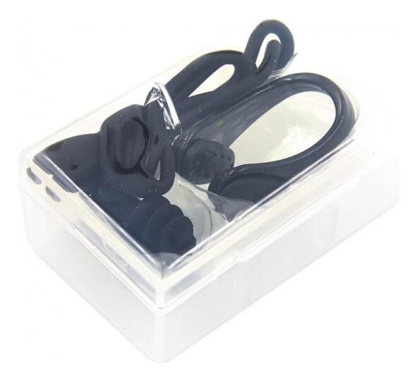 Беруші та затискач для носа SP-Sport HN-4B у пластиковому футлярі, рожевий