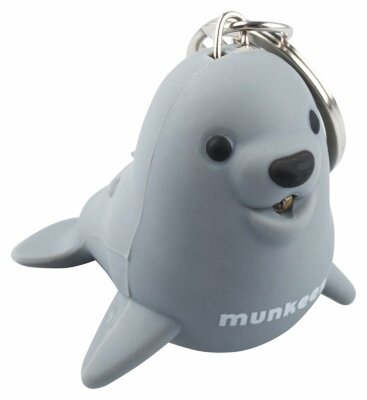 Munkees 1123 брелок-ліхтарик Sea Lion LED grey