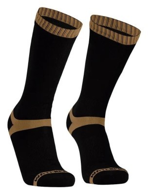 Шкарпетки водонепроникні Dexshell Hytherm Pro Socks, розмір XL (47-49), чорні з коричневою смугою