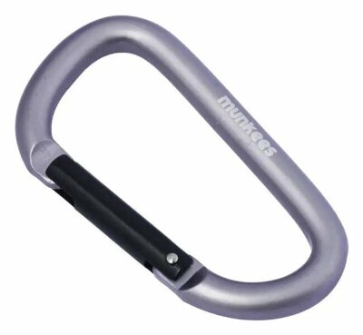 Munkees 3208 карабін D 8 мм x 80 мм grey