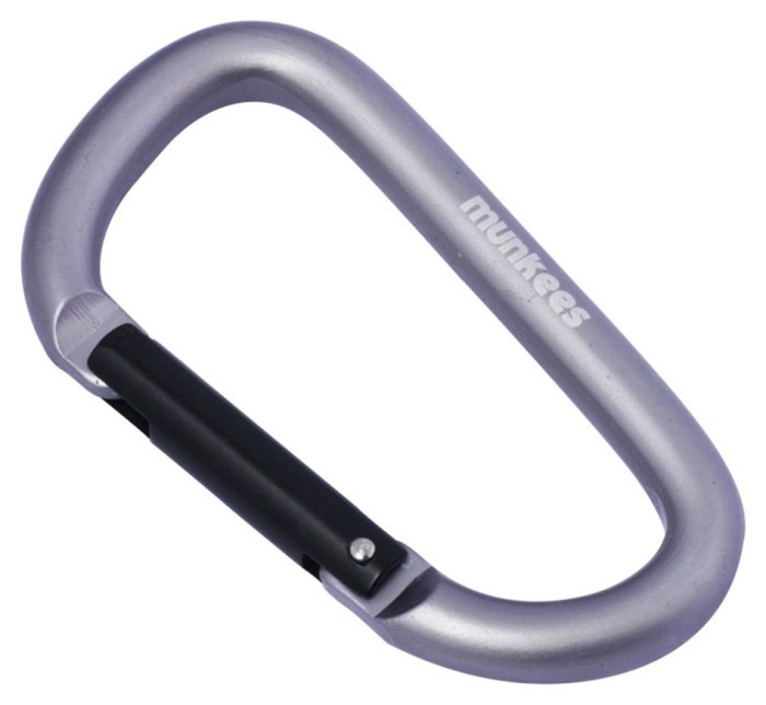 Munkees 3208 карабін D 8 мм x 80 мм grey