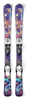 Ліжі гірські для підлітків комплект Nordica Cinnamon Girl J+M 4.5 Fastrak 100см Purple/multicolor/silver (0A3168 001+0C3138) O