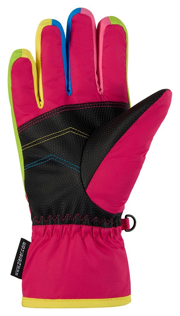 Ziener рукавички лижні Lamil Jr pop pink 3