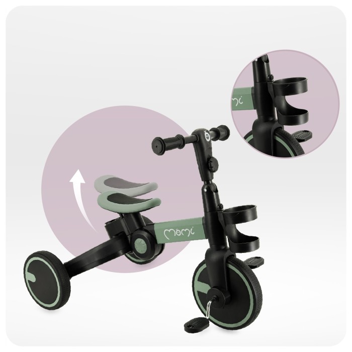 Біговел-велосипед 3 в 1 MoMi FILO Green