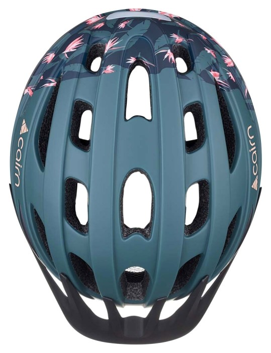 Велошлем Cairn Fusion LED USB pine-petrol blue