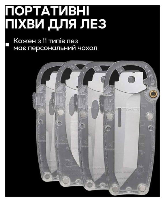 Набір змінних клинків Roxon (BA14; BA15; BA17) 3in1 для S501U, S502U, S802