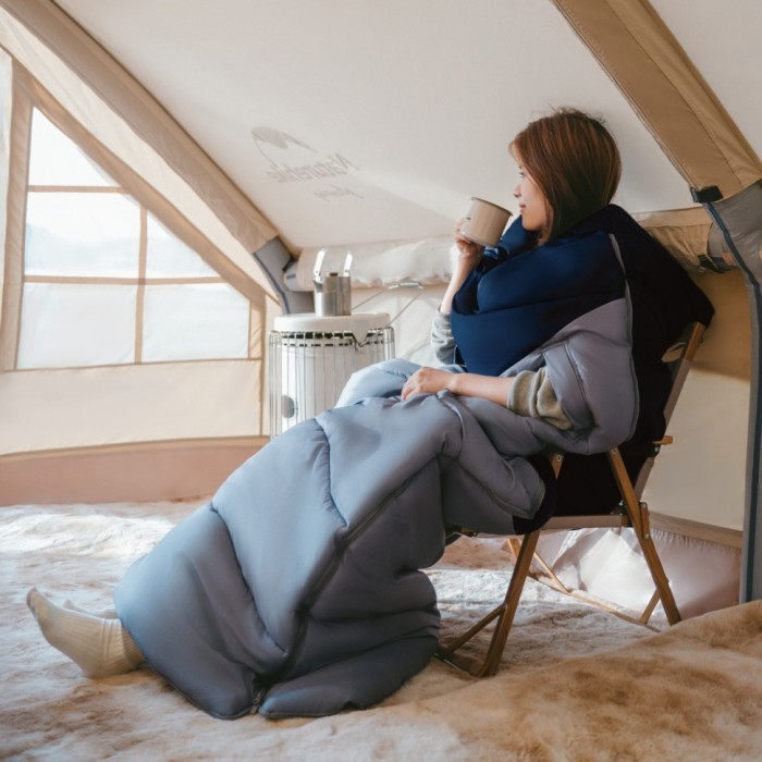 Спальник з капюшоном Naturehike Sunny Day PL02 U450 CNK2550WS028, (3,9°C), правий, коричнево-зелений