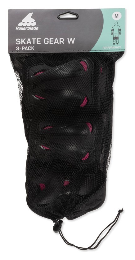 Захисний комплект Rollerblade SKATE GEAR W 3 PACK L Black/Raspberry (069P0500)