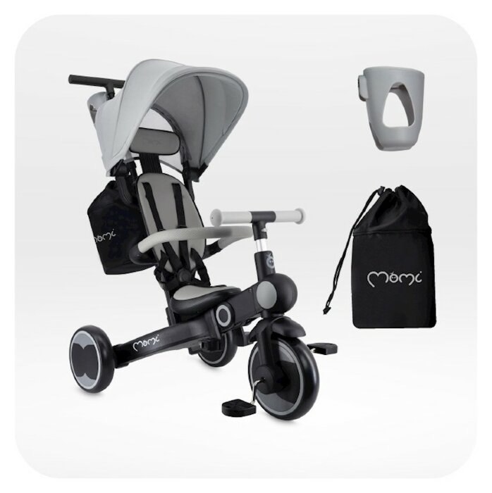 Триколісний велосипед MoMi SOLIVIA Gray