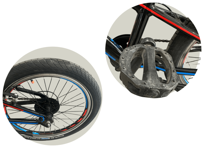 Велосипед 20" Pride JR черный/красный/синий 2018 б/у