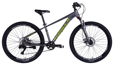 Велосипед AL 26" Formula ZEPHYR 3.0 DD CS рама-14" сірий з зеленим 2026