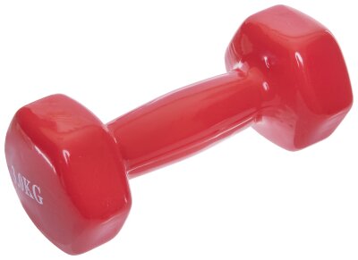 Гантель для фітнесу з неопреновим покриттям глянець, мат SP-Planeta Веселка TA-0001-3 3кг, червоний