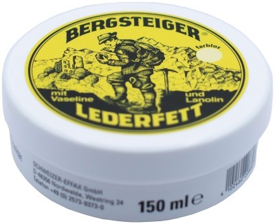 Водовідштовхуюче просочення для взуття HeySport Bergsteiger-Leather-Grease colourless 150 ml