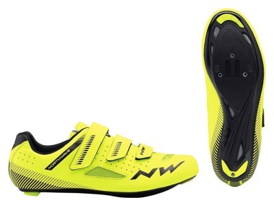 Туфлі велосипедні Northwave CORE M 41.5 (9.0US) Yellow fluo/black (80191016)