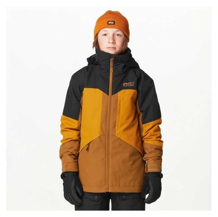 Picture Organic куртка лижна Cossmo Jr 2025 black-honey chocolate 14