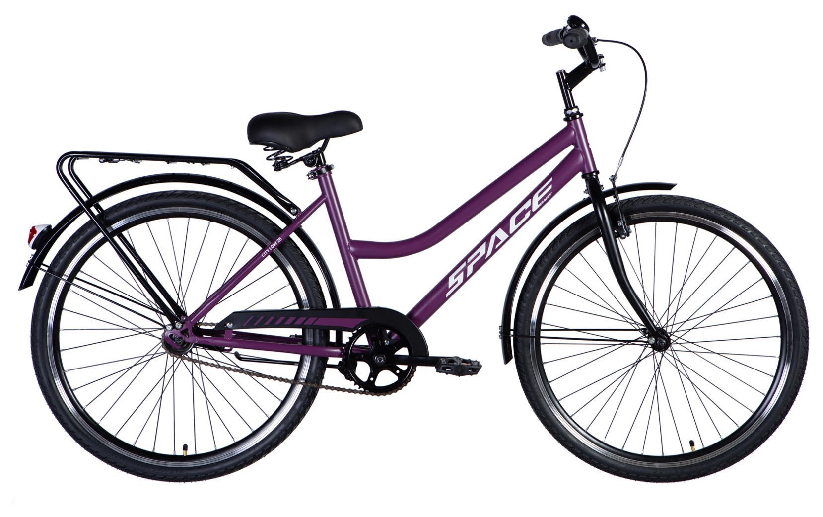 Велосипед ST 26" SPACE VOYAGER BH рама-17" сливовий (матовий) 2024 крила, крило пер., крило зад., підніжка, дзвоник