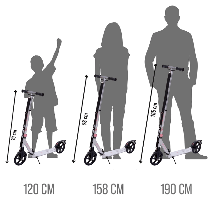 Самокат BLADE Sport PU Cross 230/230 мм, чорний/коричневий