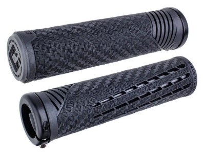 Гріпси ODI CF Grip v2.1 Lock-On Pearl Blk/Gpht w/MtBlk Clamp