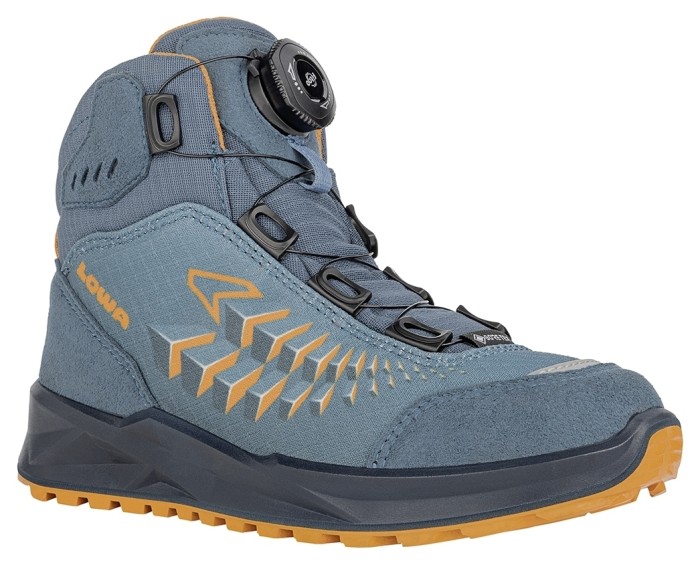 Ботинки LOWA Ferrox GTX MID Jr petrol-mango