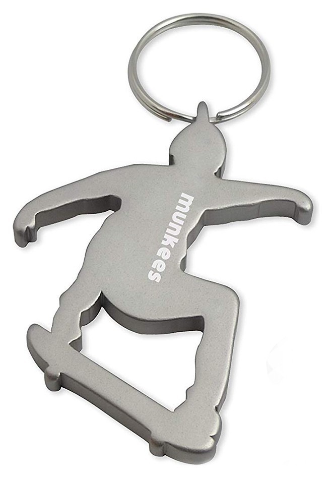 Munkees 3494 брелок-відкривачка Skateboarder grey
