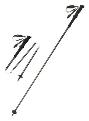 Трекінгова палиця Naturehike CNK2450DS017, 35-110 см, чорна