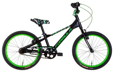 Велосипед AL 20" Formula Kid SLIM BH рама-10" чорний з зеленим 2026