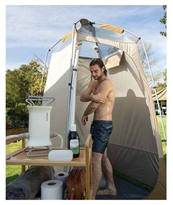 Душовий намет Naturehike NH21ZP005, коричневий