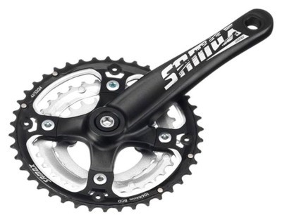 Шатуні велосипедні (комплект) Cycledesign AF26 SQR 44/32/22T Black (CK0649+)