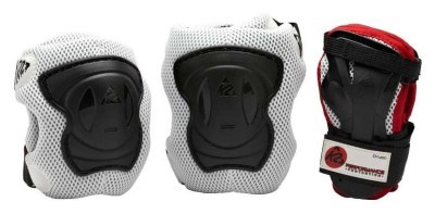 Захисний комплект для роликових коньків K2 PERFORMANCE M PAD SET S Black/white