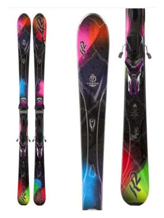 Лижі гірські комплект K2 Superburnin+ERS 11.0 TC 146см Multicolor/black (1020101.121.1+1021005.121.1) O