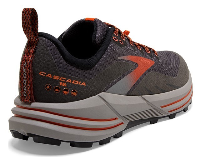 Кросівки чоловічі Brooks CASCADIA 16 GTX M 40.5 (7.5US) Black/ebony/cinnabar (1103771D060)