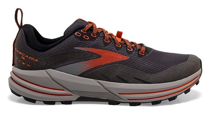 Кросівки чоловічі Brooks CASCADIA 16 GTX M 40.5 (7.5US) Black/ebony/cinnabar (1103771D060)