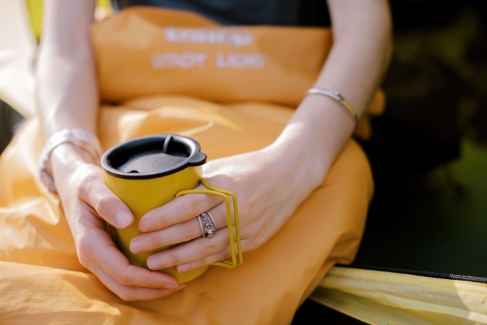 Термокухоль TRAMP зі складними ручками та поїлкою 400мл UTRC-137 mustard