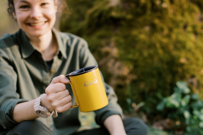 Термокухоль TRAMP зі складними ручками та поїлкою 400мл UTRC-137 mustard