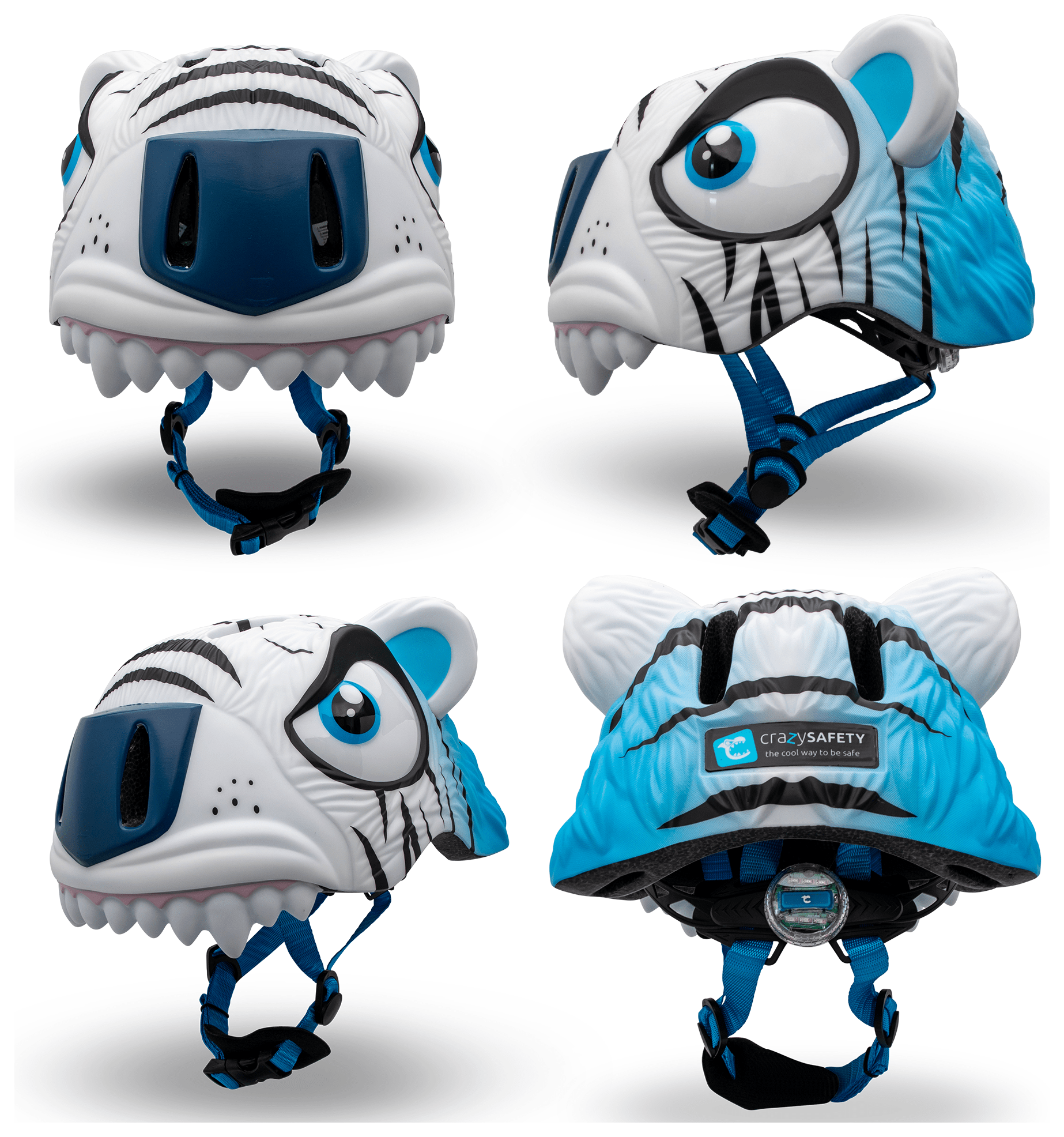 Шолом Crazy Safety White Tiger