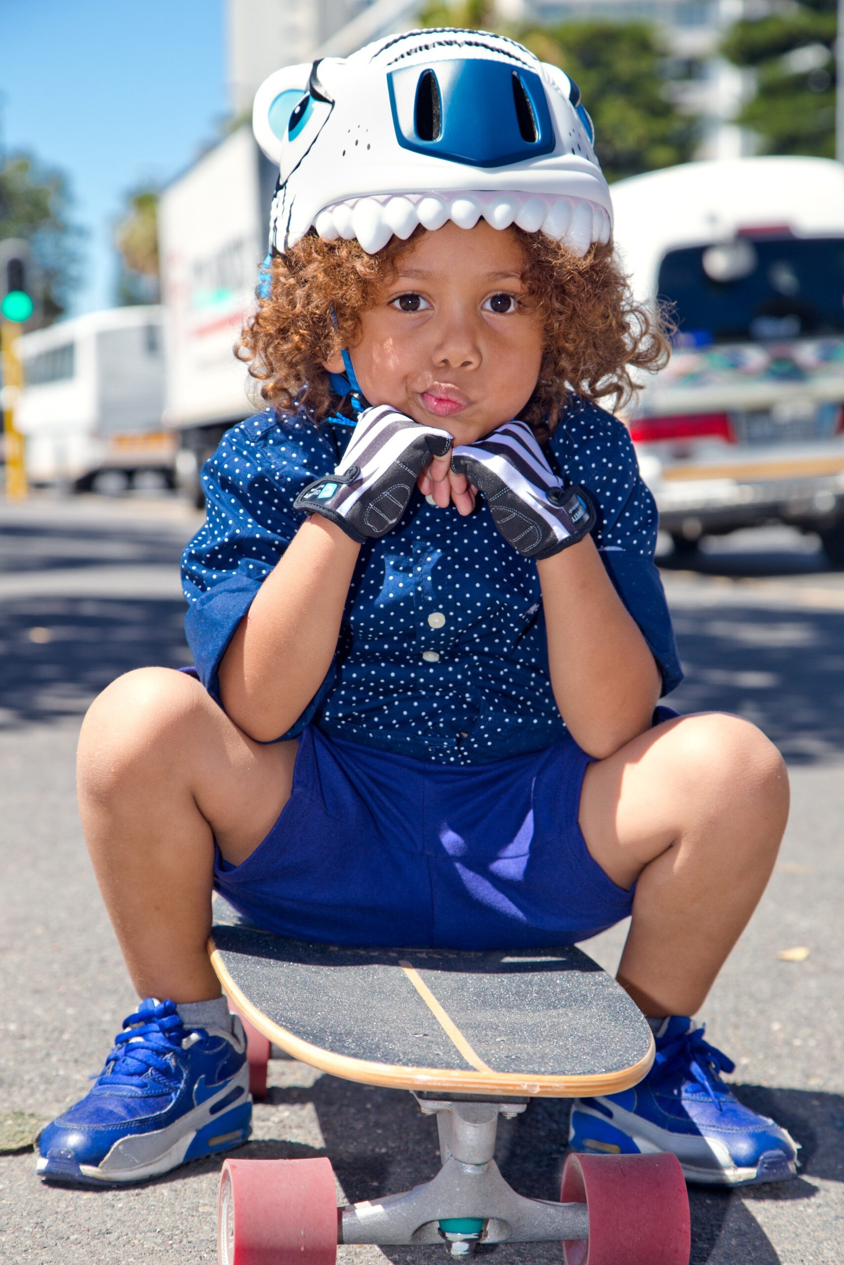 Шолом Crazy Safety White Tiger