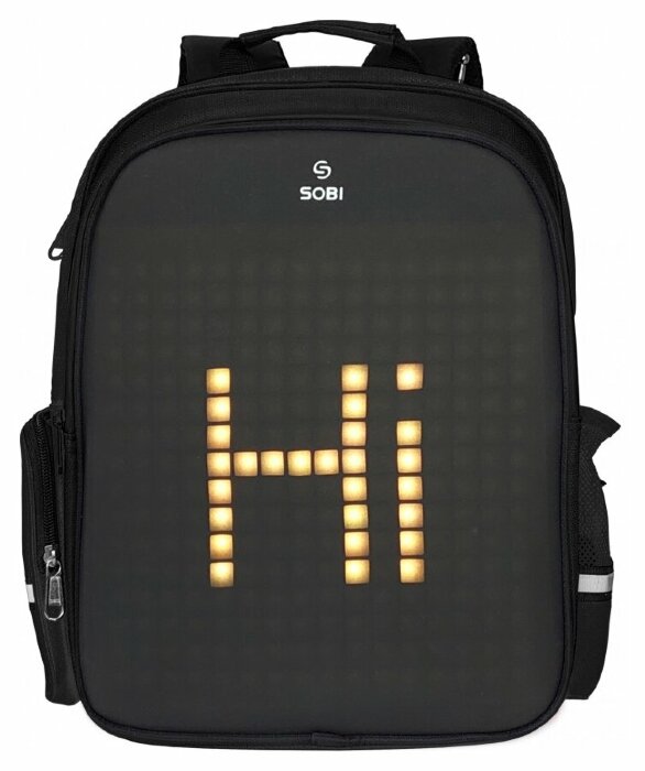 Рюкзак Sobi Pixel Kids SB9701 Black із LED екраном